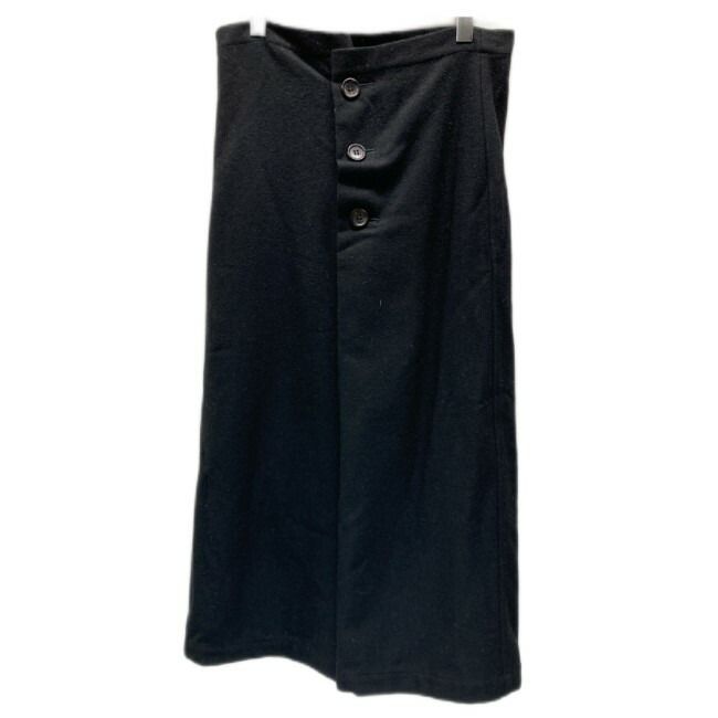 tricot COMME des GARCONS スカート ロング丈 ハイウエスト ボタン 無地 ドメスティック 古着