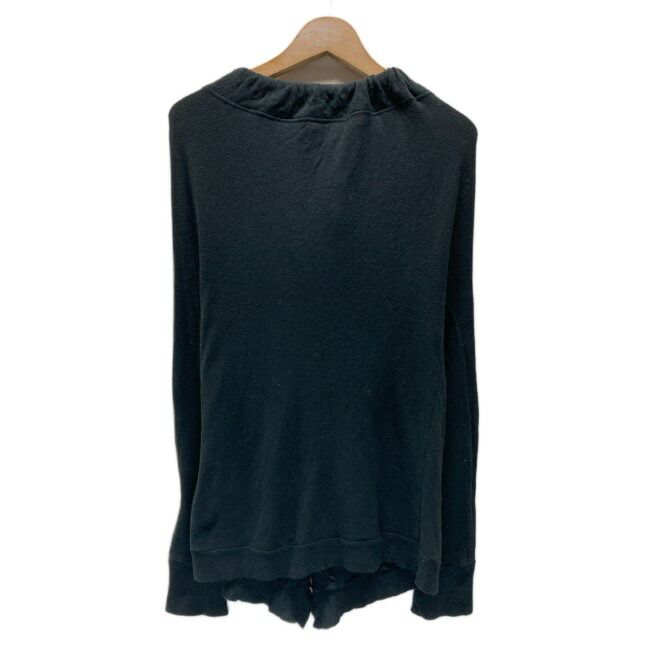 Y s カットソー 長袖 トップス オーバーネック フリル 無地 ドメスティック 古着