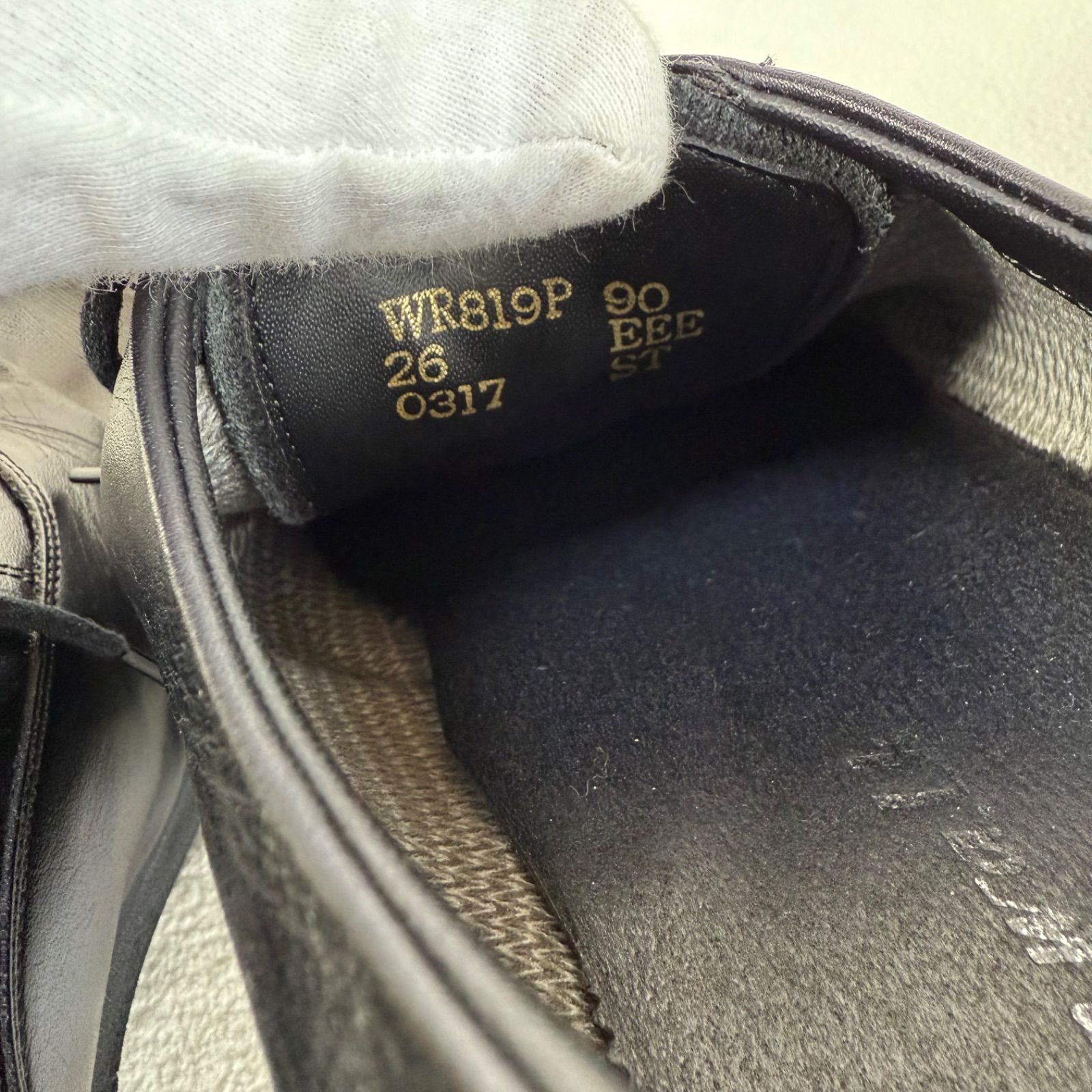 ストレートチップ ブラック