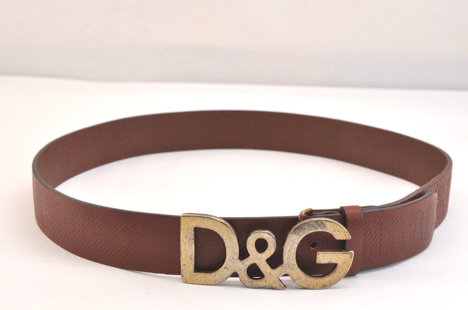 DOLCE&GABBANA ドルチェ&ガッバーナ ロゴ バックル ベルト レザー 96