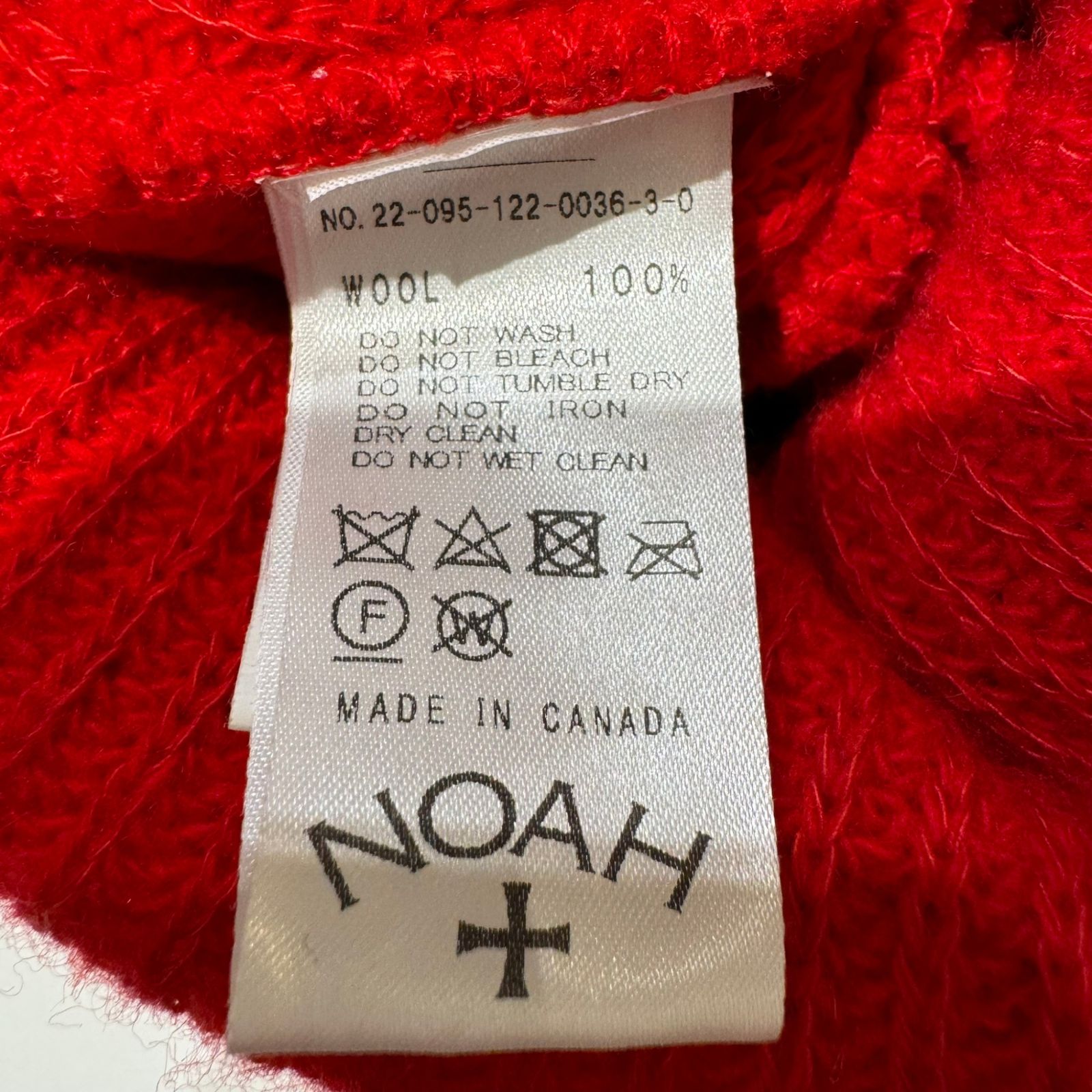 希少　NOAH ビーニー　赤レッド　最終値下げ 希少 NOAH ビーニー 赤レッド 最終値下げ 希少 NOAH ビーニー 赤レッド