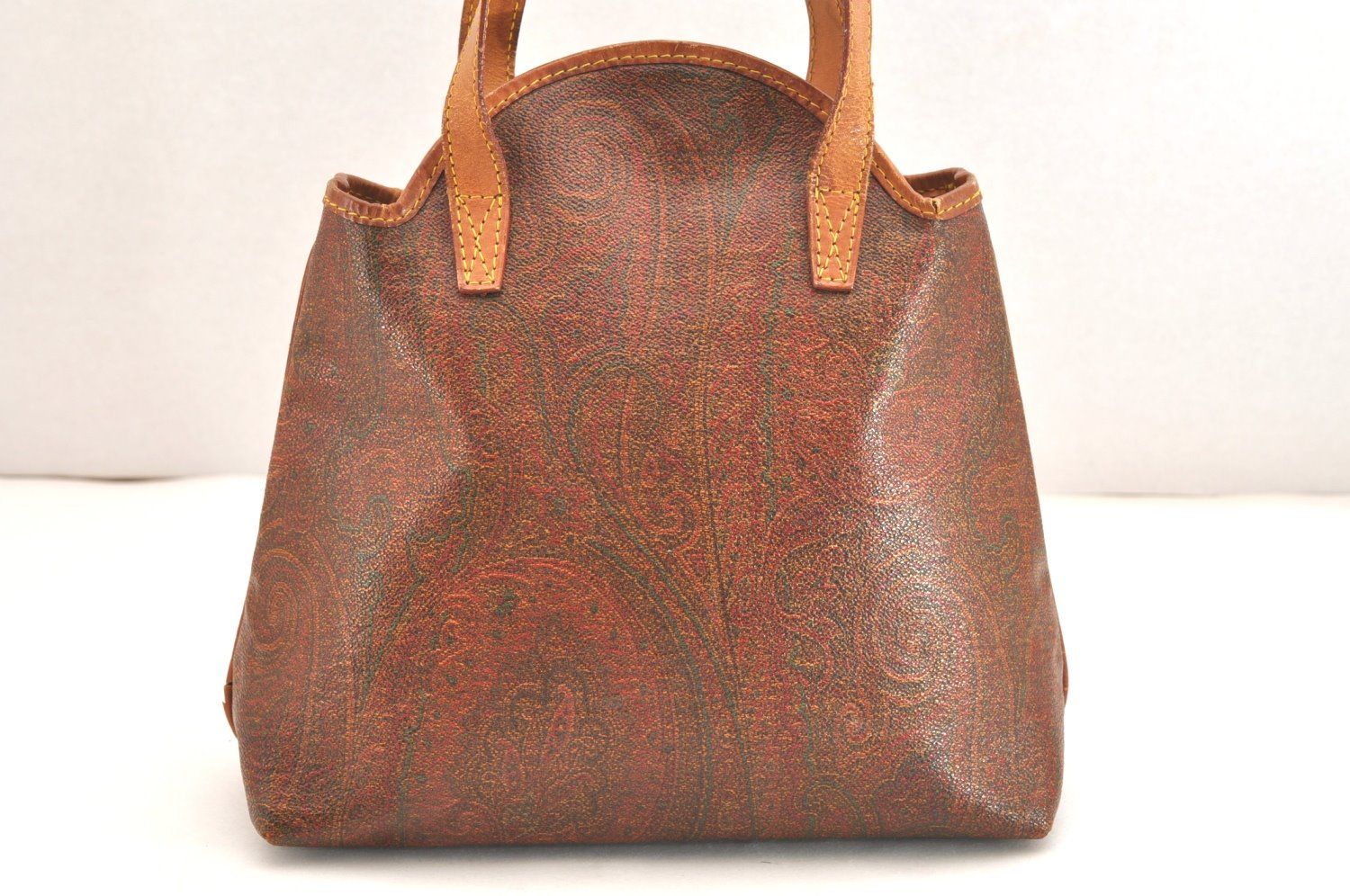 ETRO エトロ ペイズリー ショルダーバッグ 財布 ピーブイシー レザー ボルドー レッド 5107 N