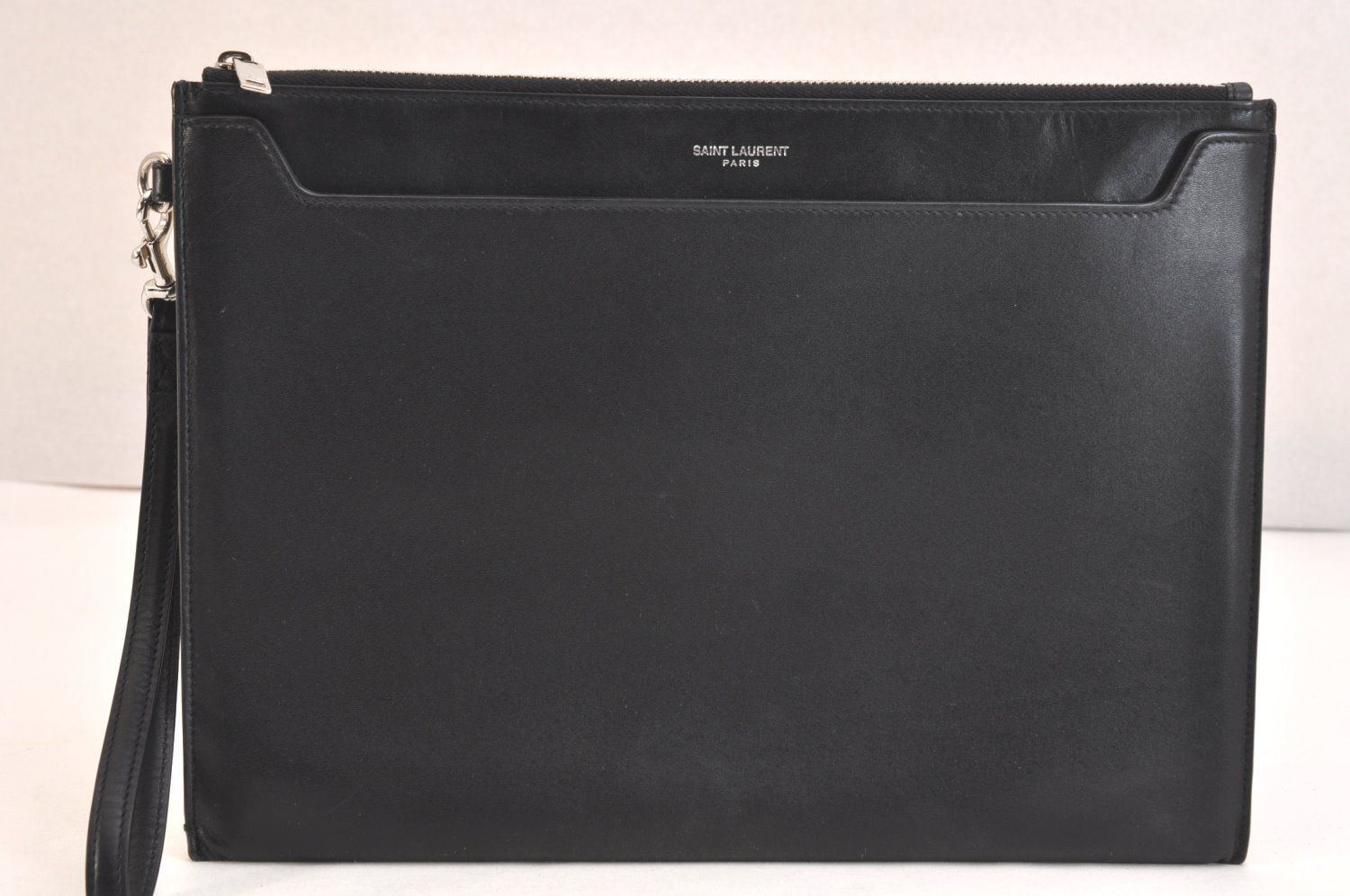 SAINT LAURENT サンローラン クラッチハンドバッグ 財布 レザー 608060 ブラック 5127 N