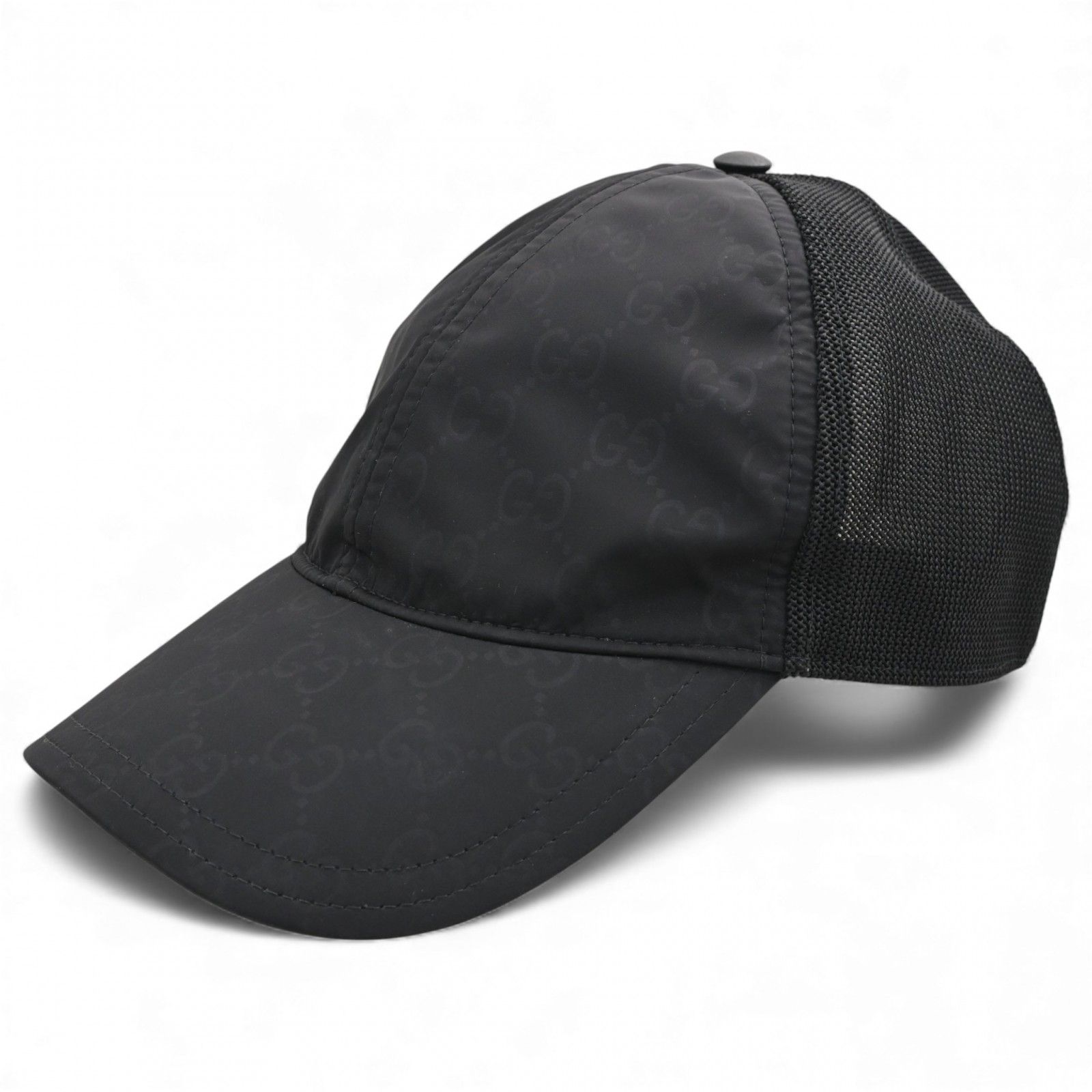 グッチ GGナイロン ベースボールキャップ 帽子 Aランク gu 8819 cm