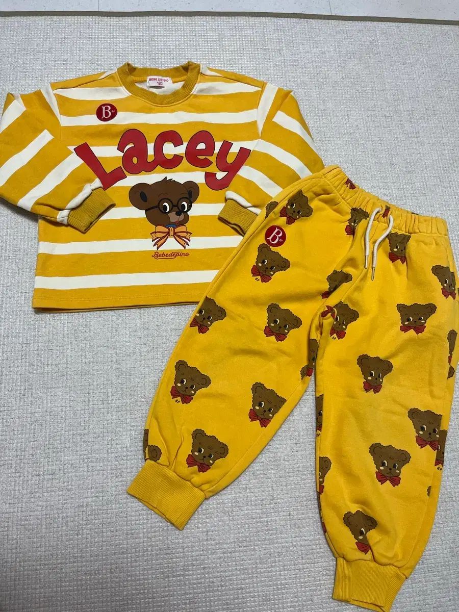 120 BEBE DE PINO ベベデピノ レイシースウェット/ジュテーム 上下