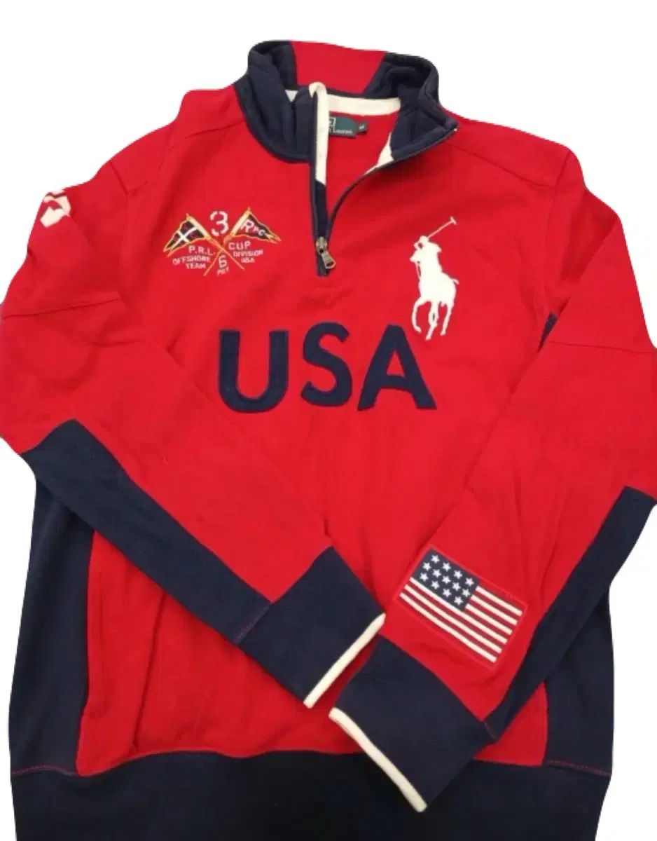 ポロラルフローレン USA ハーフジップアップ M