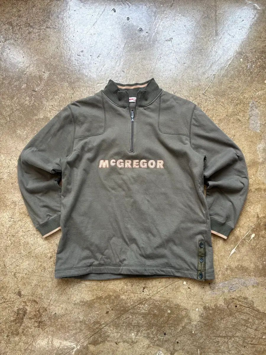 豊富な，定番人気 Mcgregor 裏地フリースハーフジップアップスウェット トレーナー・スウェット