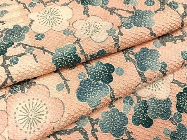 平和屋着物 名門 藤娘きぬたや 総絞り 小紋 梅 正絹 ph