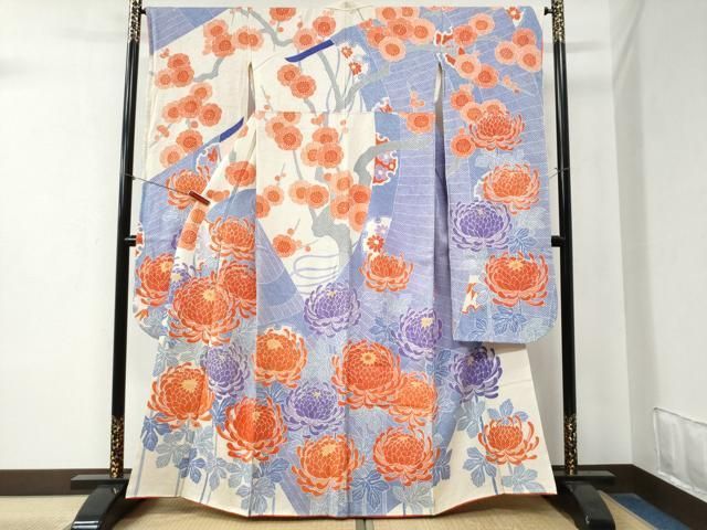 平和屋着物 名門 藤娘きぬたや 総絞り 振袖 乱菊 正絹 yc