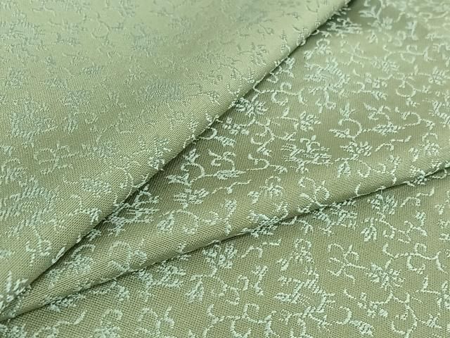 平和屋着物 上質な小紋 単衣 作家物 花唐草文 正絹 jh