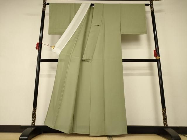 平和屋着物 夏物 色無地 絽 柳茶色 正絹 jd