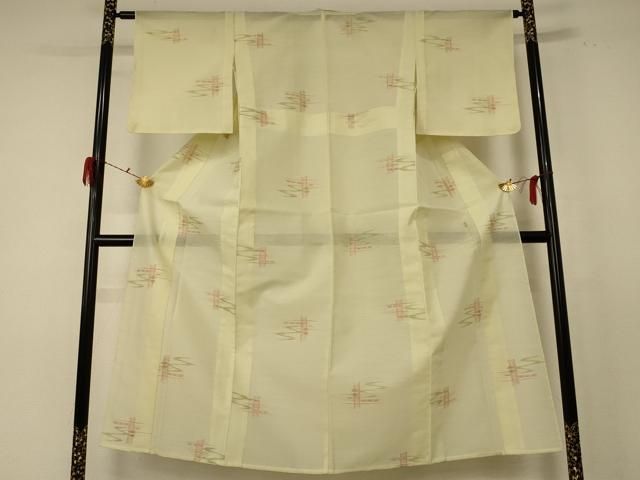 平和屋着物 夏物 小紋 紗 絣文 jd