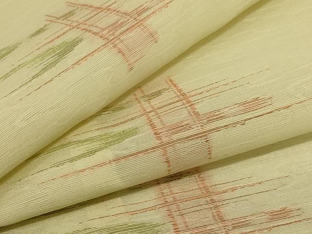 平和屋着物 夏物 小紋 紗 絣文 jd