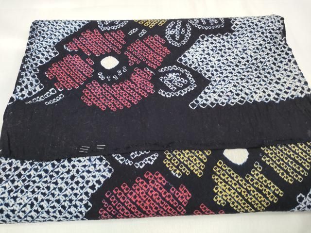  平和屋着物∴夏物 浴衣 有松鳴海絞 反物 着尺 花繋ぎ 綿 zzz 浴衣反物 浴衣