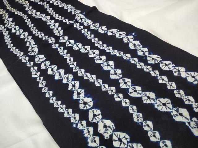 平和屋着物∴夏物 浴衣 有松鳴海絞 反物 着尺 蜘蛛絞り 立涌文 綿 zzz