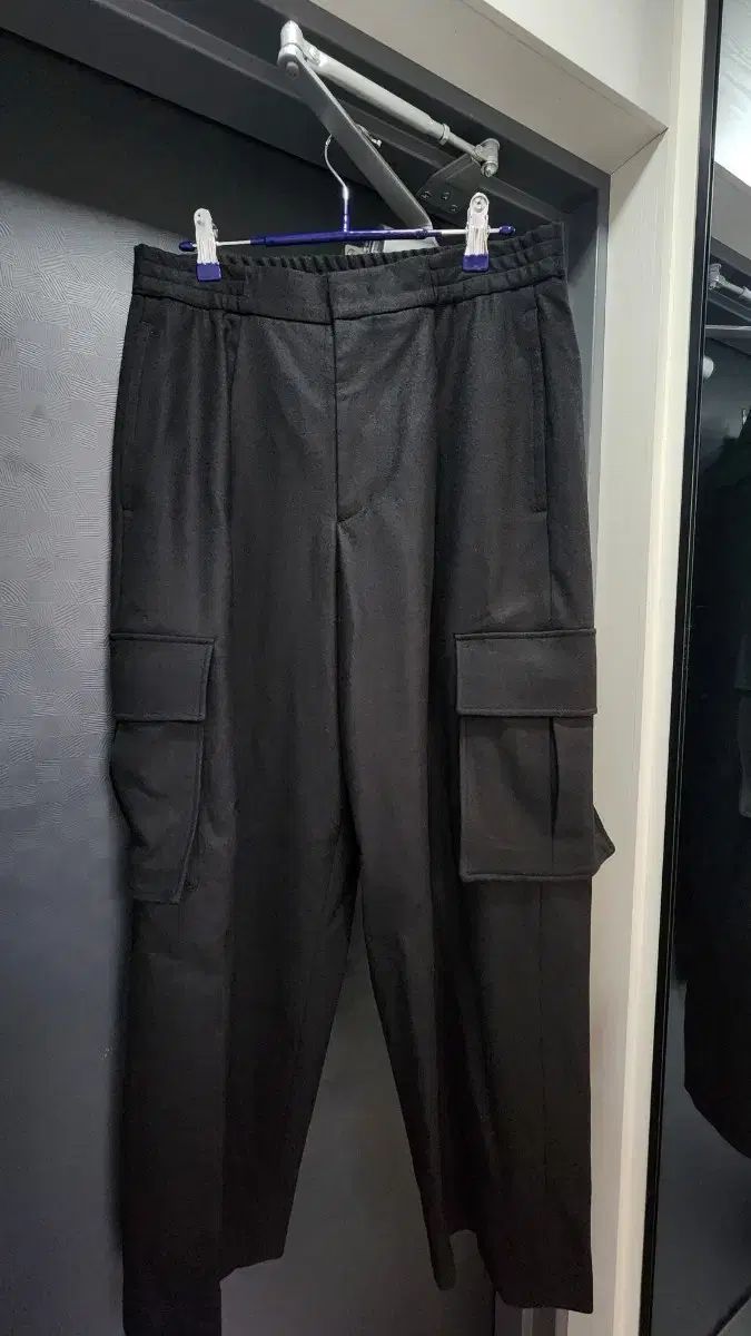 Juun J ジュンジェイ メンズ ブラック カーゴ ウール ズボン 30 31