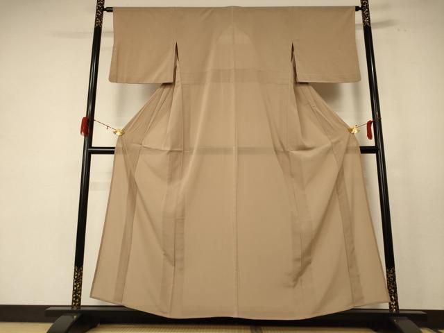 平和屋着物 夏物 色無地 絽 樺色 洗える着物 jd