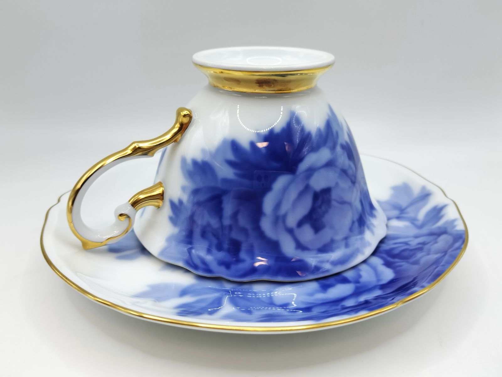 大倉陶園 岡染ぼたん the Okura ティー・コーヒーカップ&ソーサー 1