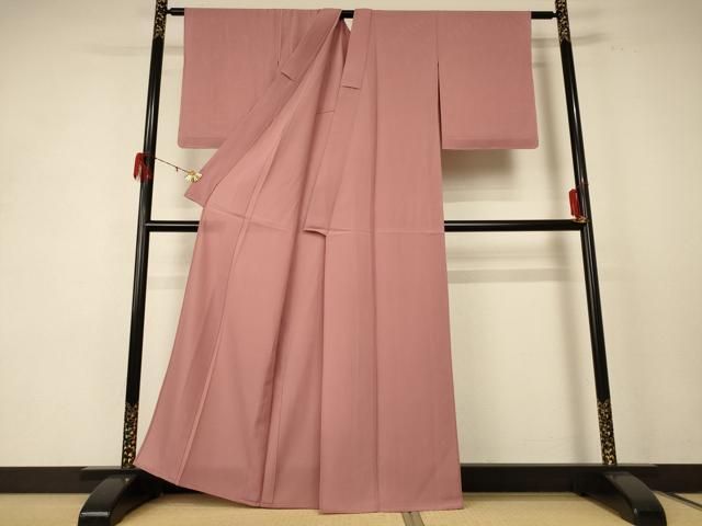 平和屋着物 夏物 色無地 絽 遠州茶色 正絹 jd