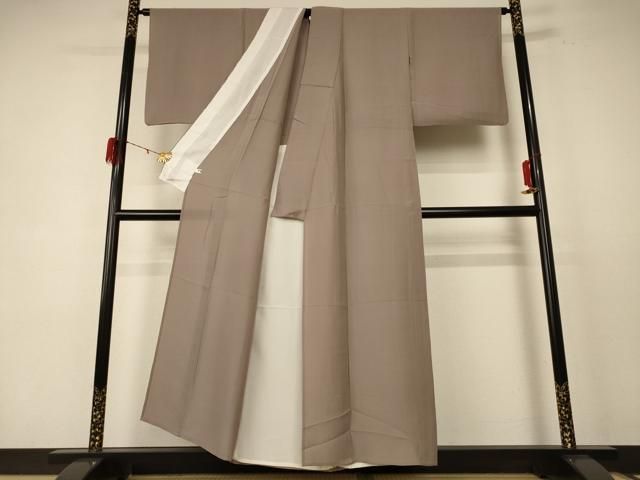 平和屋着物 夏物 色無地 紗 江戸鼠色 正絹 jd