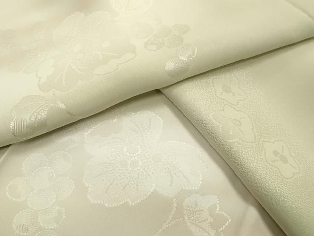 平和屋着物 長襦袢 無双仕立て 葡萄蔦の葉地紋 暈し染め 正絹 gh