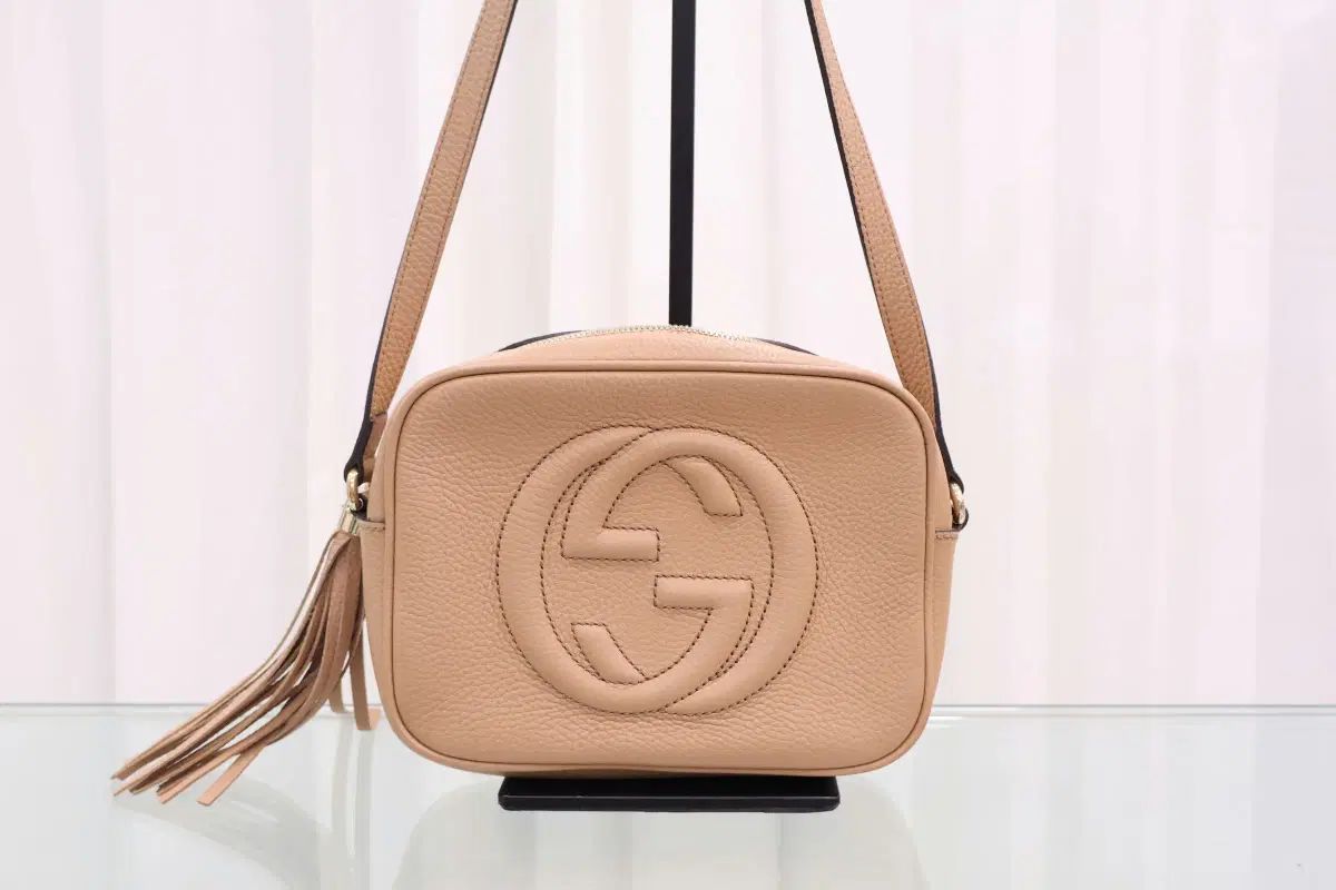 グッチ スーホー タッセル ディスコ ショルダーバッグ クロスバック ベージュ 308364
