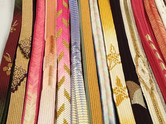  平和屋着物 和装小物 帯締め20本セット 高麗組 鴨川組 亀甲組 奈良組 笹浪組 鎌倉組 金糸 zzz 帯締め 帯留め 帯飾り
