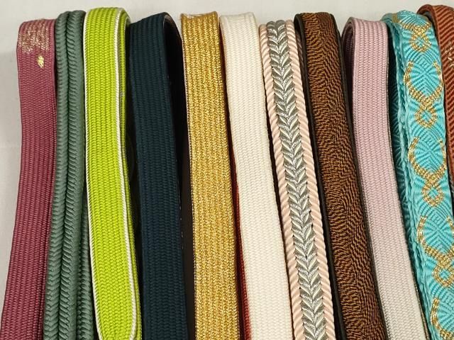 平和屋着物 和装小物 帯締め20本セット 手組紐 高麗組 笹浪組 冠組 金銀糸 zzz