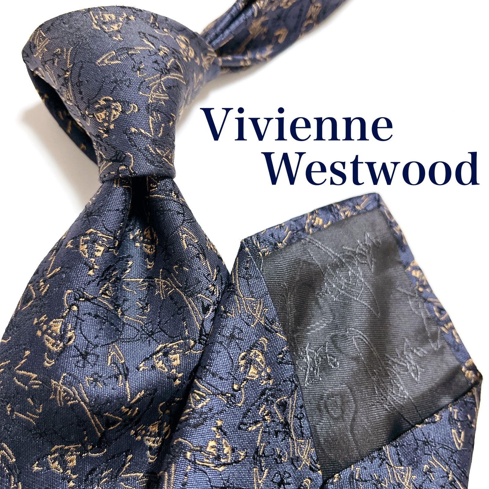 美品 ヴィヴィアンウエストウッド ネクタイ ハイブランド オーブロゴ