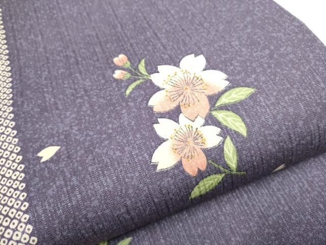  平和屋着物 両面 全通柄袋帯 枝桜文 さが美扱い 正絹 hy 袋帯 帯