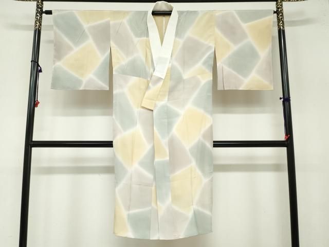 平和屋着物 長襦袢 無双仕立て 石畳文 暈し染め 正絹 ud