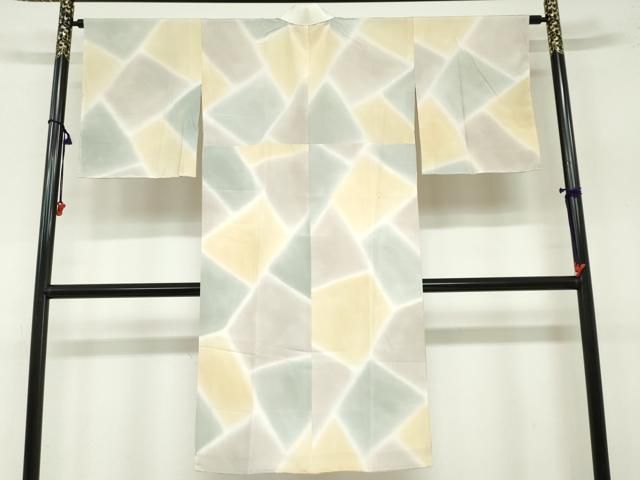 平和屋着物 長襦袢 無双仕立て 石畳文 暈し染め 正絹 ud