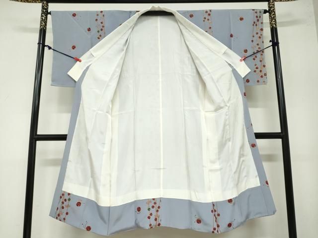  平和屋着物 長襦袢 袷 結び紐鈴文 金彩 正絹 ud 長襦袢 長襦袢 半襦袢