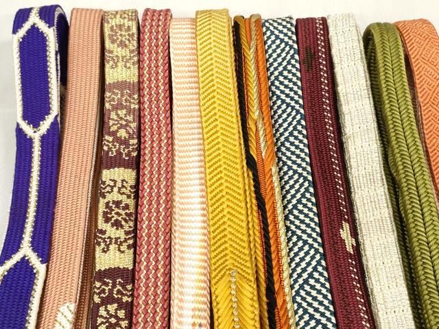 平和屋着物 和装小物 帯締め20本セット 高麗組 笹浪組 鎌倉組 冠組 金銀糸 zzz