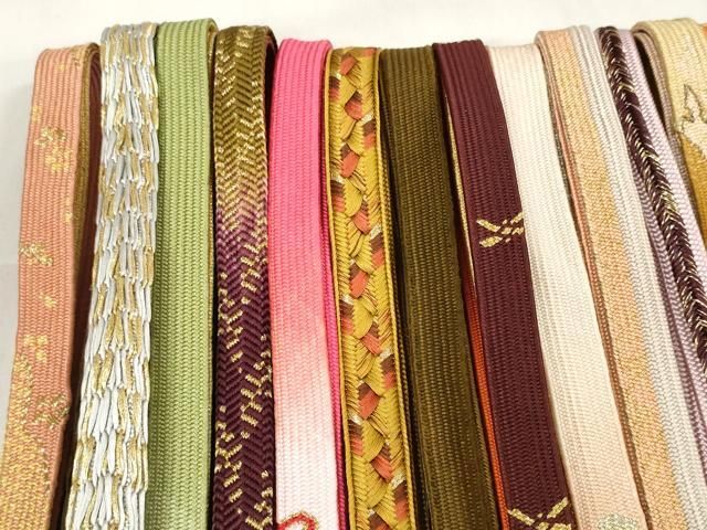 平和屋着物 和装小物 帯締め20本セット 高麗組 奈良組 鴨川組 金糸 zzz