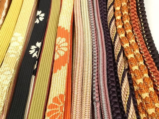  平和屋着物 和装小物 帯締め20本セット 高麗組 笹浪組 唐組 冠組 金糸 zzz 帯締め 帯留め 帯飾り