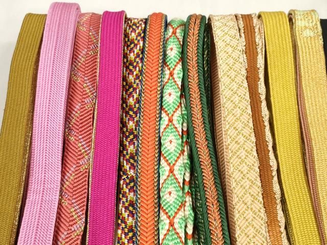 平和屋着物 和装小物 帯締め20本セット 高麗組 笹浪組 唐組 冠組 金糸 zzz