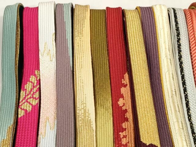平和屋着物 和装小物 帯締め20本セット 高麗組 鴨川組 冠組 丸源氏組 金銀糸 zzz