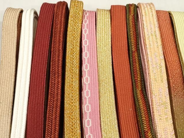 平和屋着物 和装小物 帯締め20本セット 手組紐 高麗組 冠組 金糸 zzz