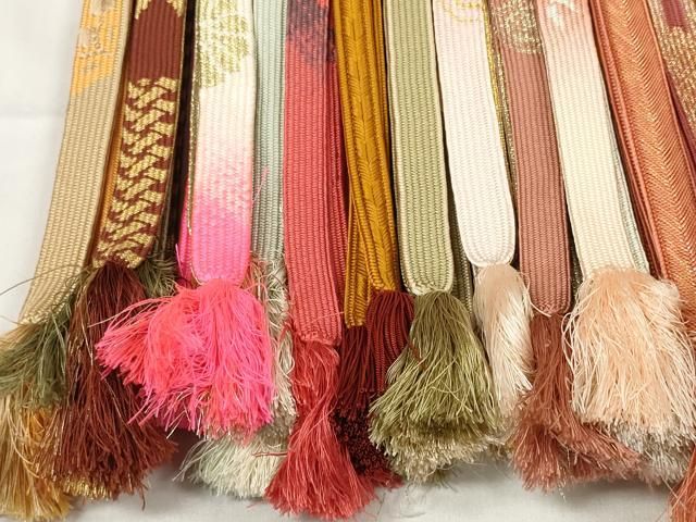  平和屋着物 和装小物 帯締め20本セット 高麗組 笹浪組 奈良組 鎌倉組 金糸 czzz 帯締め 帯留め 帯飾り