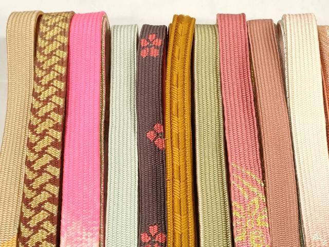 平和屋着物 和装小物 帯締め20本セット 高麗組 笹浪組 奈良組 鎌倉組 金糸 czzz