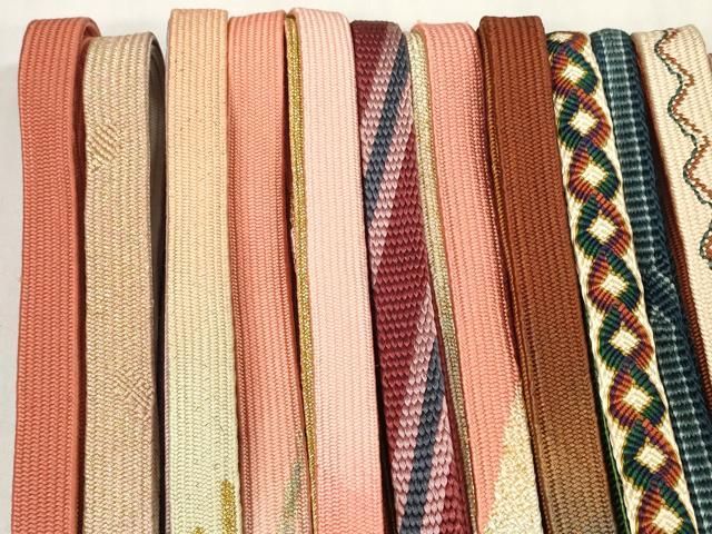 平和屋着物 和装小物 帯締め20本セット 高麗組 笹浪組 奈良組 冠組 たこ足房 金銀糸 zzz