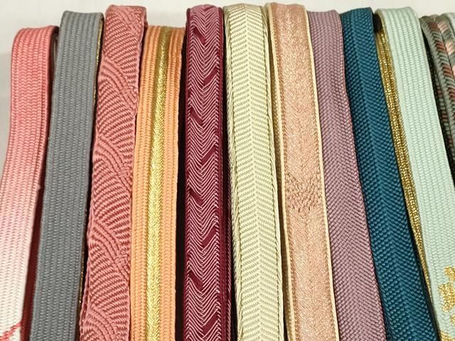 平和屋着物 和装小物 帯締め20本セット 手組紐 高麗組 笹浪組 冠組 丸源氏組 金糸 zzz