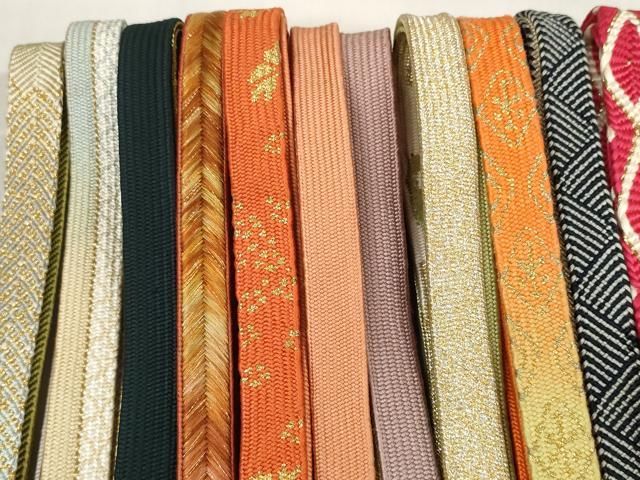 平和屋着物 和装小物 帯締め20本セット 高麗組 笹浪組 唐組 丸源氏組 たこ足房 金糸 zzz