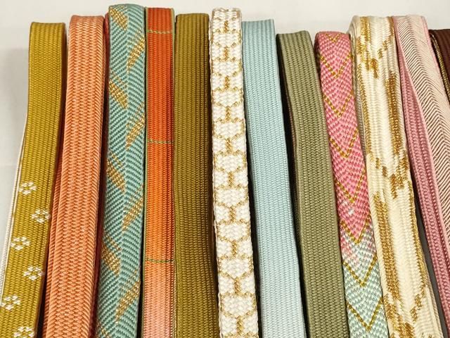 平和屋着物 和装小物 帯締め20本セット 高麗組 笹浪組 奈良組 亀甲組 鎌倉組 金糸 zzz