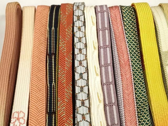 平和屋着物 和装小物 帯締め20本セット 高麗組 笹浪組 奈良組 亀甲組 冠組 変わり貝ノ口 金糸 zzz