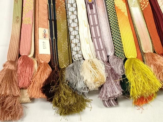  平和屋着物 和装小物 帯締め20本セット 高麗組 笹浪組 奈良組 亀甲組 冠組 変わり貝ノ口 金糸 zzz 帯締め 帯留め 帯飾り