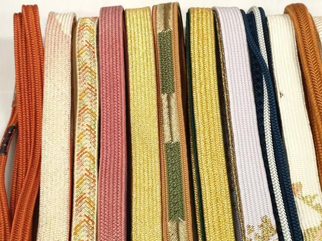 平和屋着物 和装小物 帯締め20本セット 高麗組 笹浪組 奈良組 冠組 金糸 zzz