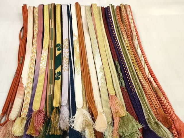 平和屋着物 和装小物 帯締め20本セット 高麗組 笹浪組 奈良組 冠組 金糸 zzz