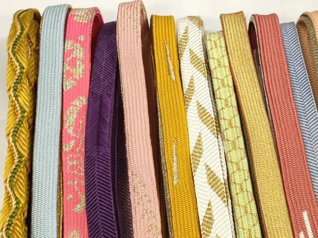 平和屋着物 和装小物 帯締め20本セット 高麗組 笹浪組 奈良組 亀甲組 金糸 zzz